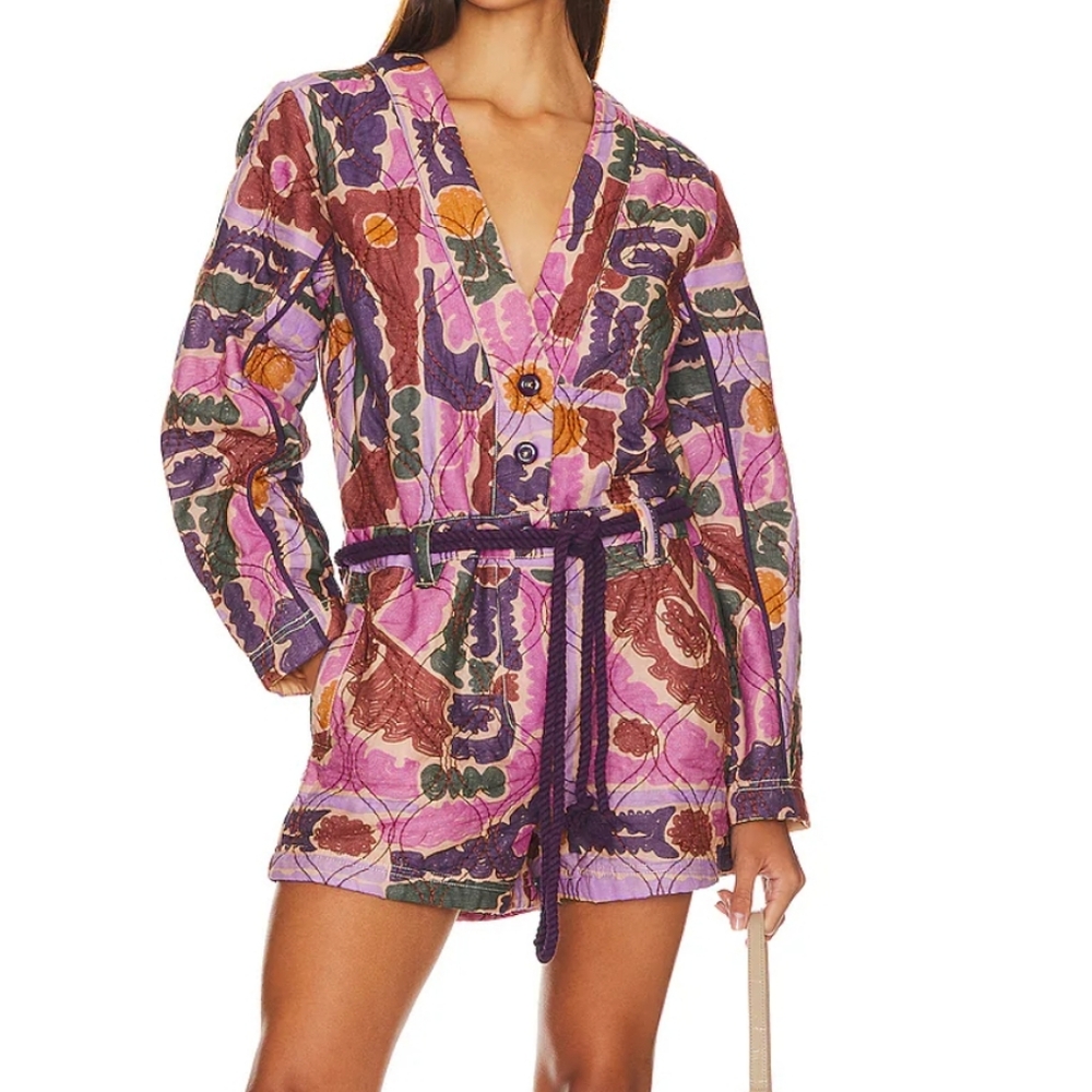 FREE PEOPLE Atlas Quilted One-Piece Sz XS